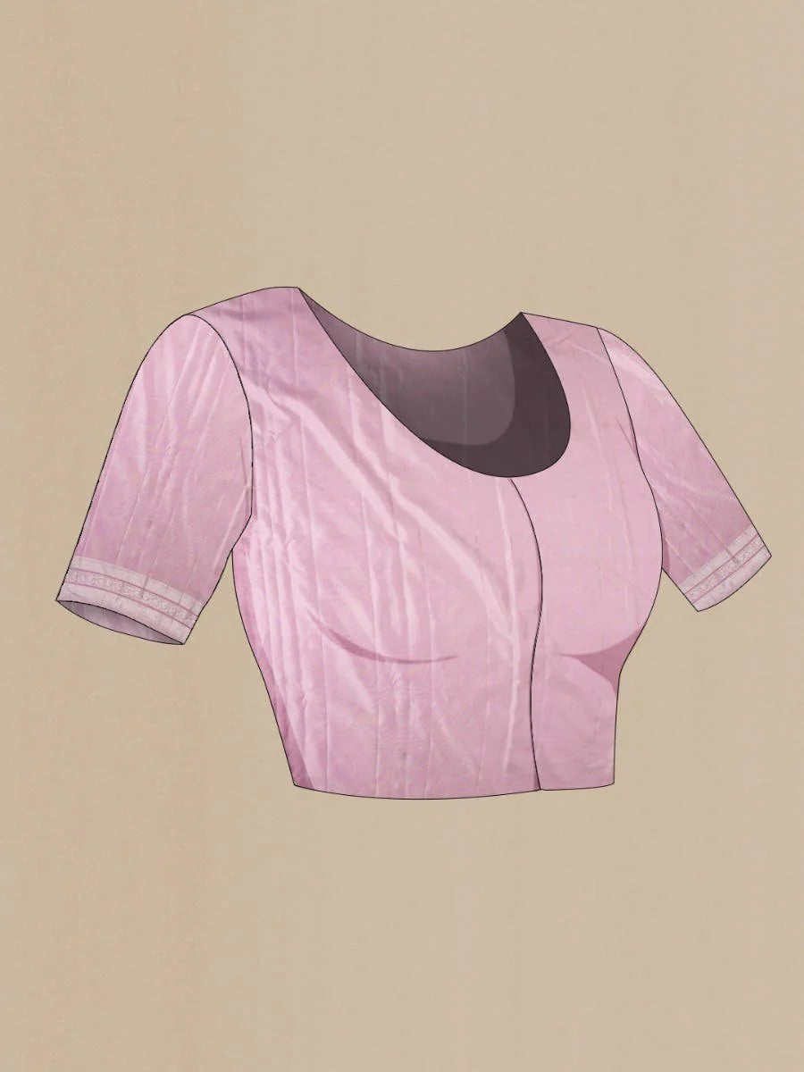 Thamarai-Pastel Pink Kanchipuram Silk Saree