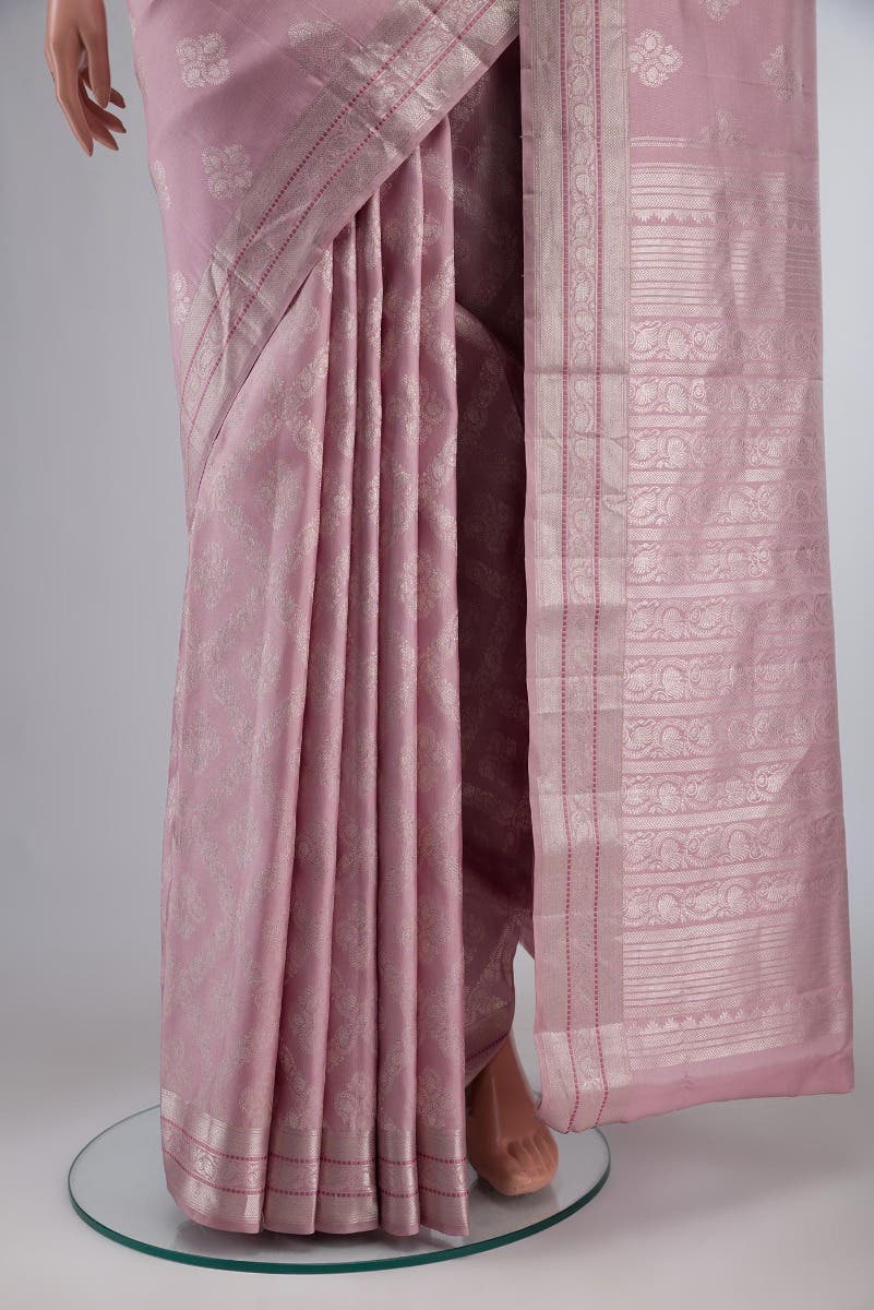 Thamarai-Pastel Pink Kanchipuram Silk Saree
