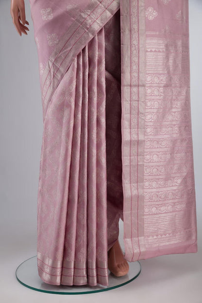 Thamarai-Pastel Pink Kanchipuram Silk Saree